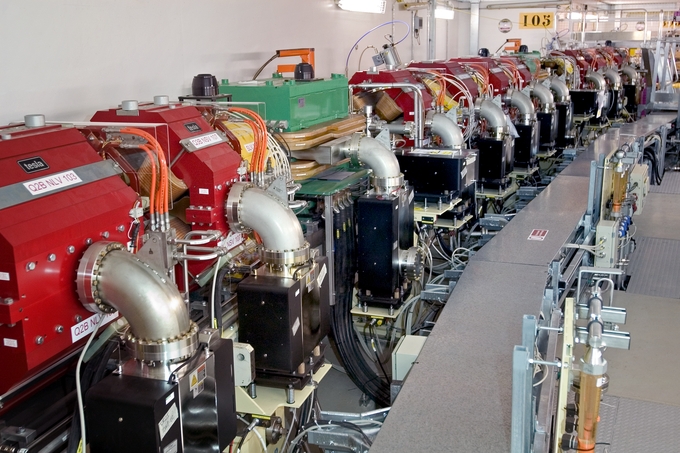 A view of the storage ring