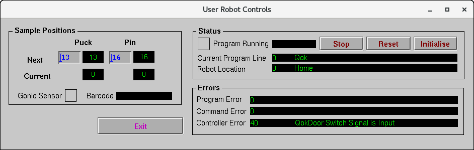 user robot window